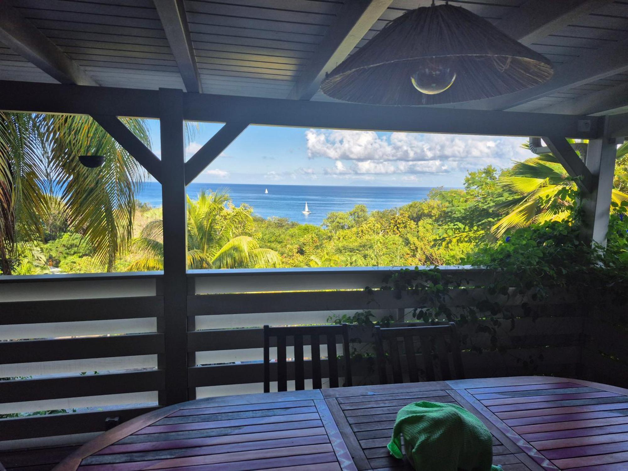Villa Cannelle, Piscine, Vue Mer Deshaies Luaran gambar