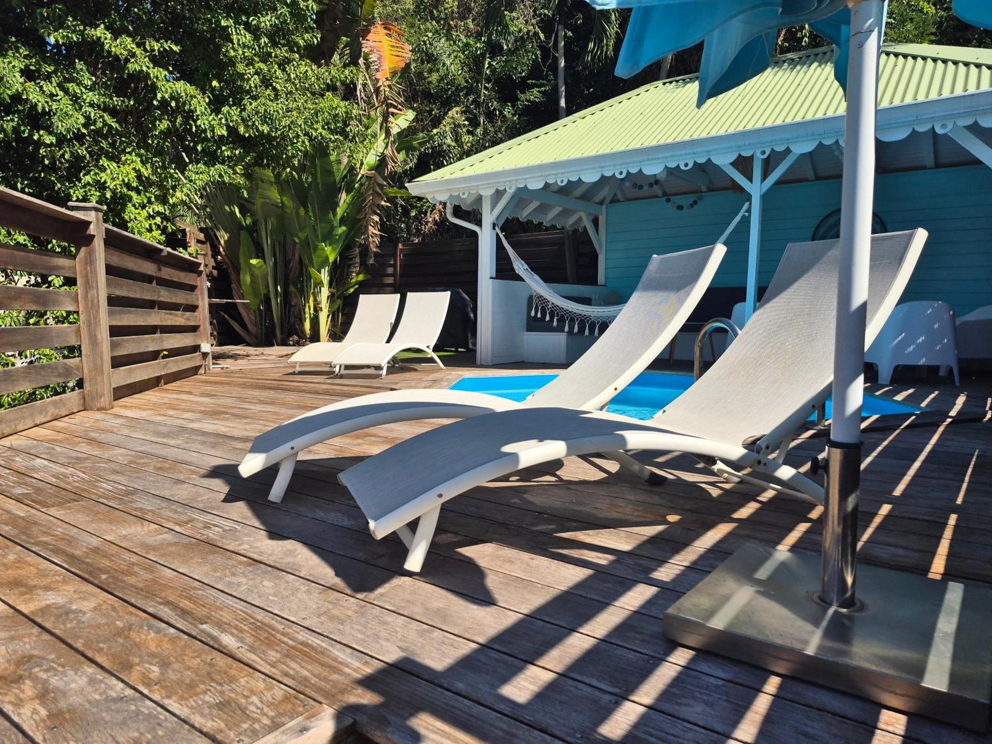 Villa Cannelle, Piscine, Vue Mer Deshaies Luaran gambar