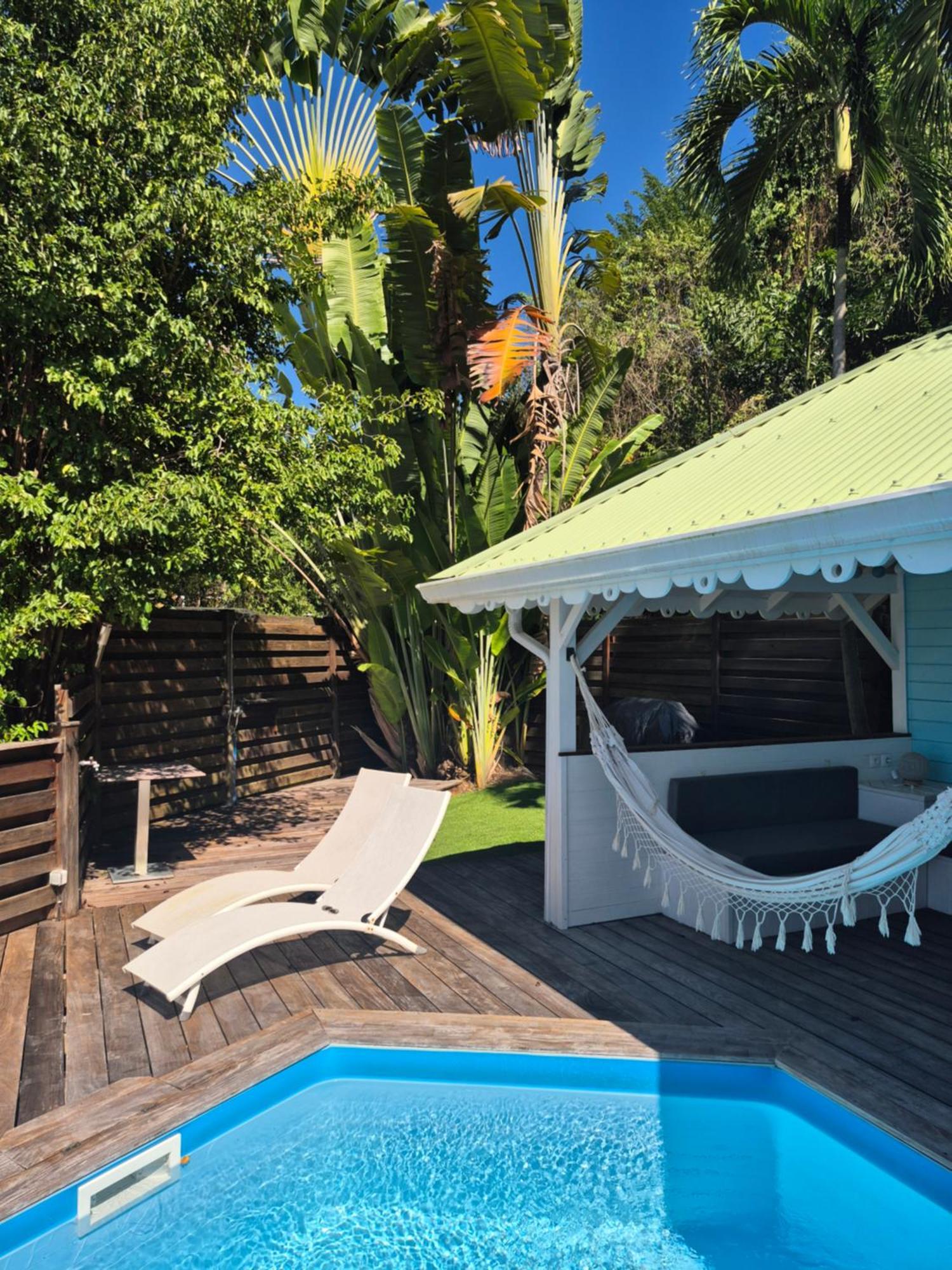Villa Cannelle, Piscine, Vue Mer Deshaies Luaran gambar