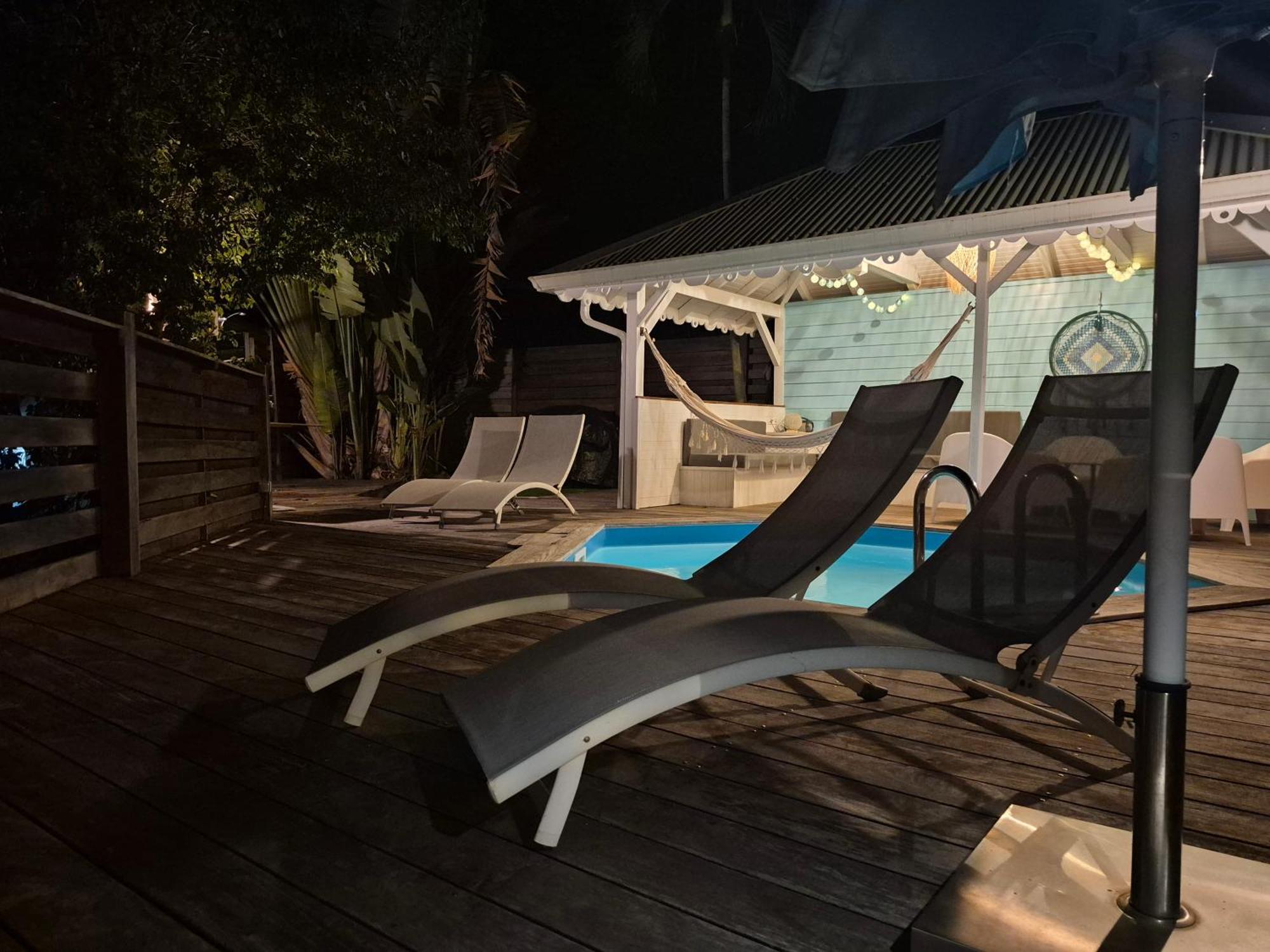 Villa Cannelle, Piscine, Vue Mer Deshaies Luaran gambar
