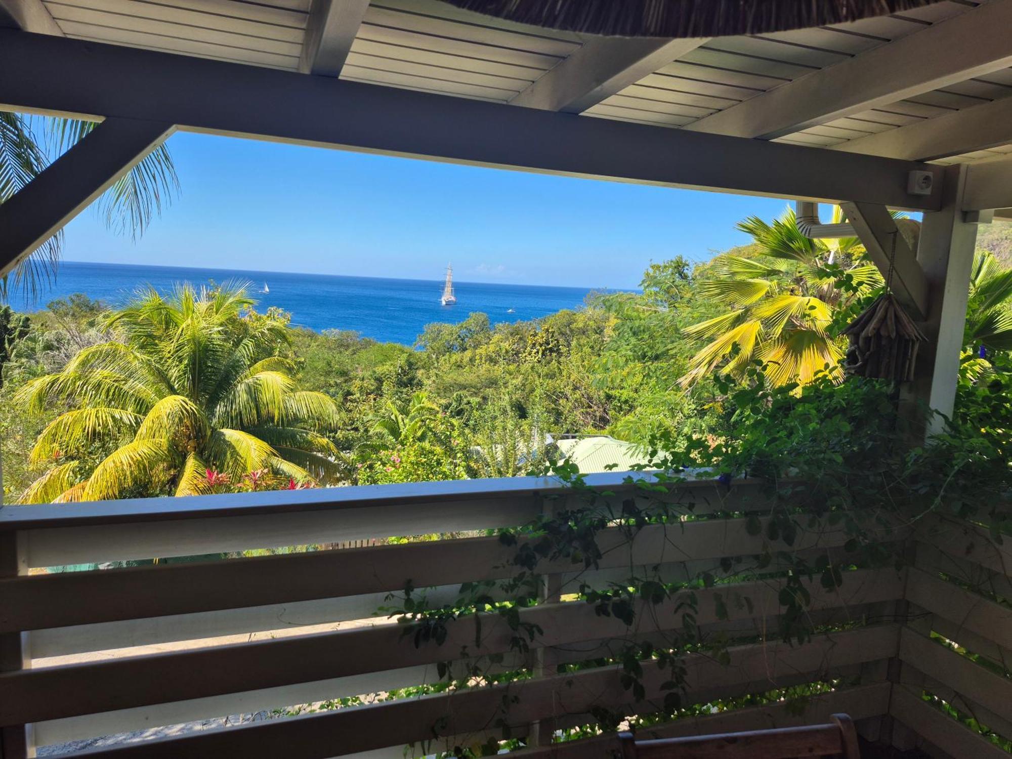 Villa Cannelle, Piscine, Vue Mer Deshaies Luaran gambar