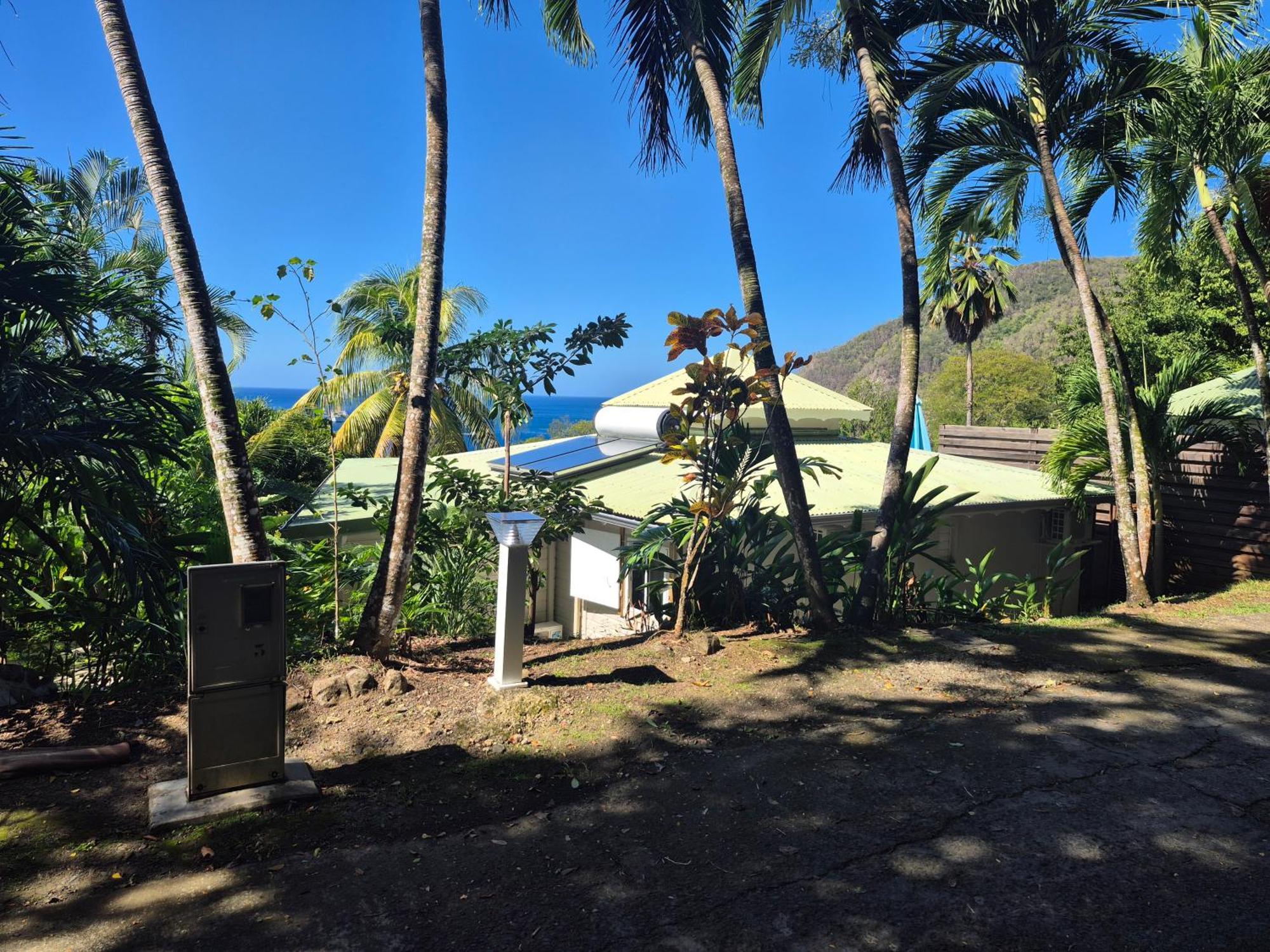 Villa Cannelle, Piscine, Vue Mer Deshaies Luaran gambar