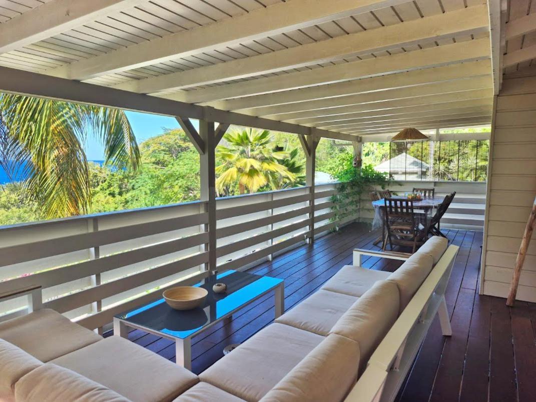 Villa Cannelle, Piscine, Vue Mer Deshaies Luaran gambar